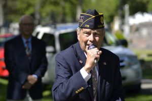 American Legion Post 178 finance officer Bill Marshall was the keynote speaker at the Van Wert Memorial Day observance at Woodland Cemetery.
