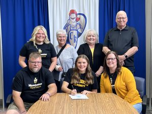 Crestview’s Adelyn Figley recently finalized her commitment to continue her volleyball career at Manchester University by signing her Letter of Intent. (Photo Submitted)