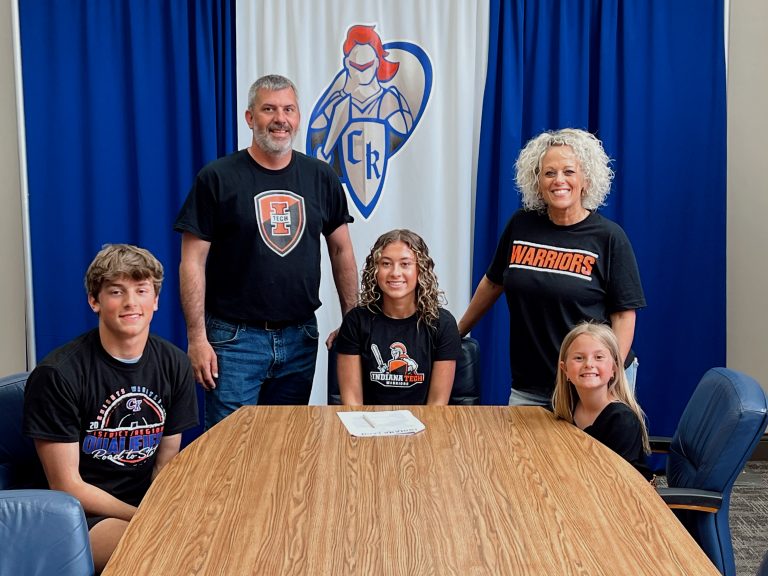 Katie Sawmiller makes it official, signing to wrestle at Indiana Tech. (Photo Submitted)