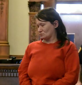 Alicia Funkhouser was sentenced in Van Wert County Common Pleas Court to 54 months in prison after pleading guilty to two felony charges. (Sam Shriver/CherryRoad Media)