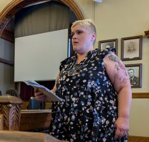 April Diltz received a sentence of 30 months in prison for her part in the drug-related death of her father. (Sam Shriver/CherryRoad Media)