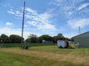Local ham radio operators were set up at the EMA offices as part of the annual Field Day. (Sam Shriver/CherryRoad Media)