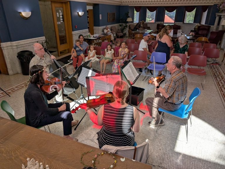 Members of the Lima Symphony Orchestra recently performed as part of the Brumback Library’s Summer Reading Program. (Sam Shriver/CherryRoad Media)