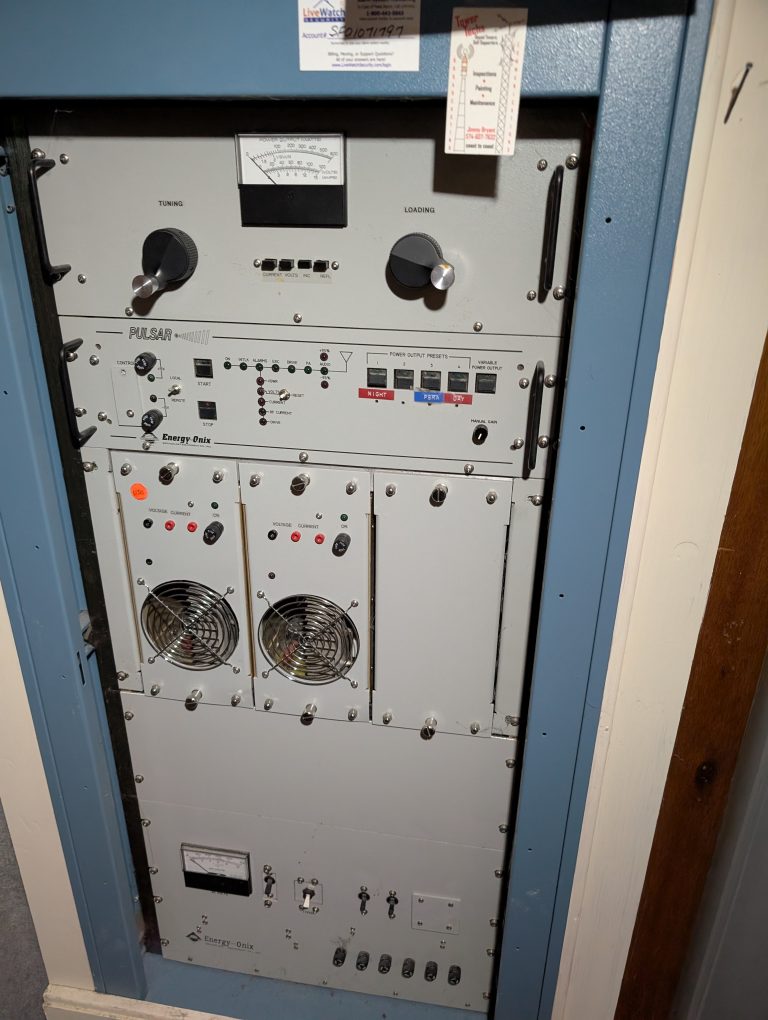 WERT's old transmitted was struck by lightning. (Sam Shriver/CherryRoad Media)