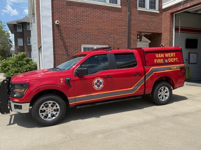 The Van Wert Fire Department has a new support vehicle in service. (Submitted photo)