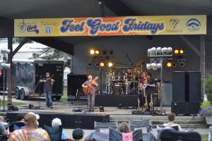 A Dave Matthews Tribute Band had to cut their set short due to storms that rolled through Friday night. (Sam Shriver/CherryRoad Media)