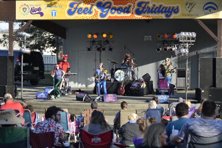 The Little Mermen and The Princess Pals performed at Fountain Park on Friday. (Sam Shriver/CherryRoad Media)