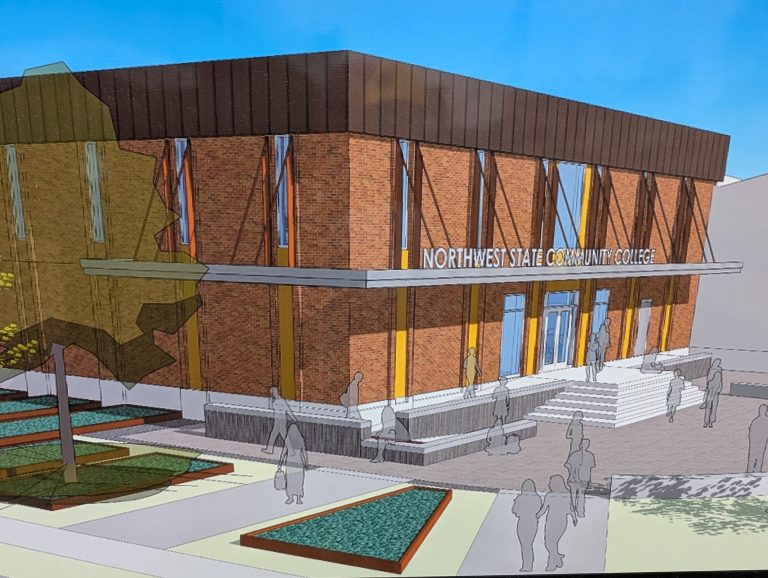 Work is progressing on the Van Wert campus of Northwest State Community College.
