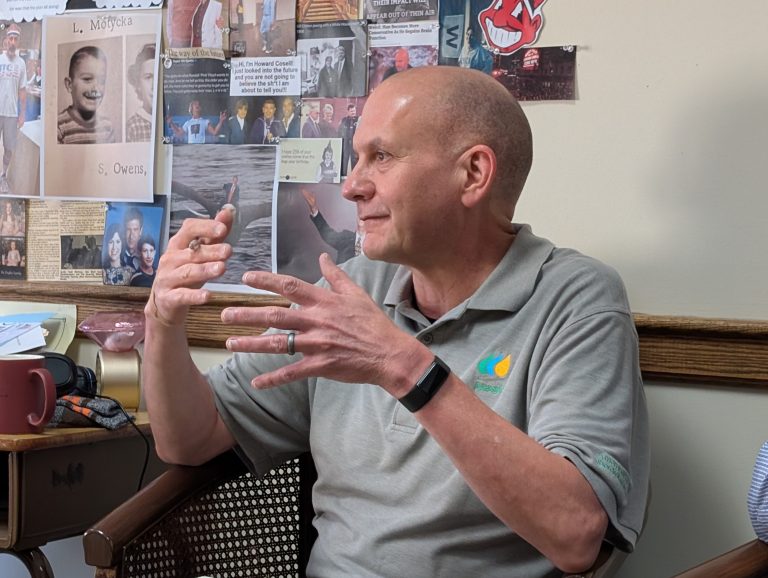 Jeffrey Reinkemeyer with Avingrid Renewables discussed two solar projects in Van Wert County that remain in the works. (Sam Shriver/CherryRoad Media)