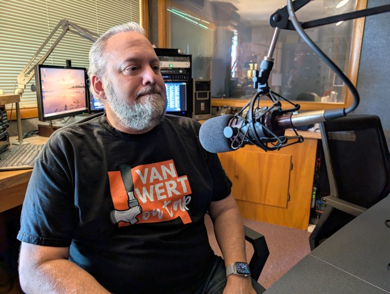 Mark Verville with the Van Wert Area Chamber of Commerce recently discussed the leadership program on WERT’s Commissioners Corner/Mayor’s Conference radio program. (Sam Shriver/CherryRoad Media)