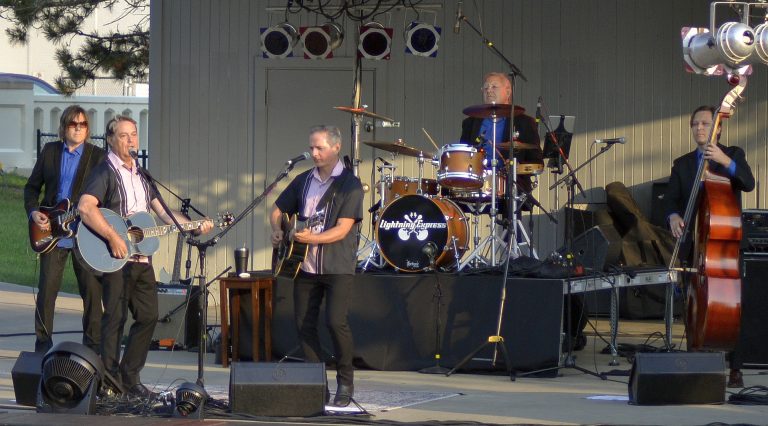 The Lightning Express performed songs from the Everly Brothers at the next to last Feel Good Friday concert of the season in Fountain Park. (Sam Shriver/CherryRoad Media)