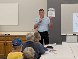 David Painter with the Ohio Department of Insurance stopped by the Van Wert County Council on Aging for a discussion on the upcoming open enrollment period for Medicare. (Sam Shriver/CherryRoad Media)