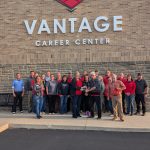 A Chamber of Commerce ribbon cutting ceremony marked the beginning of a 50 year anniversary of Vantage Career Center. (Sam Shriver/CherryRoad Media)